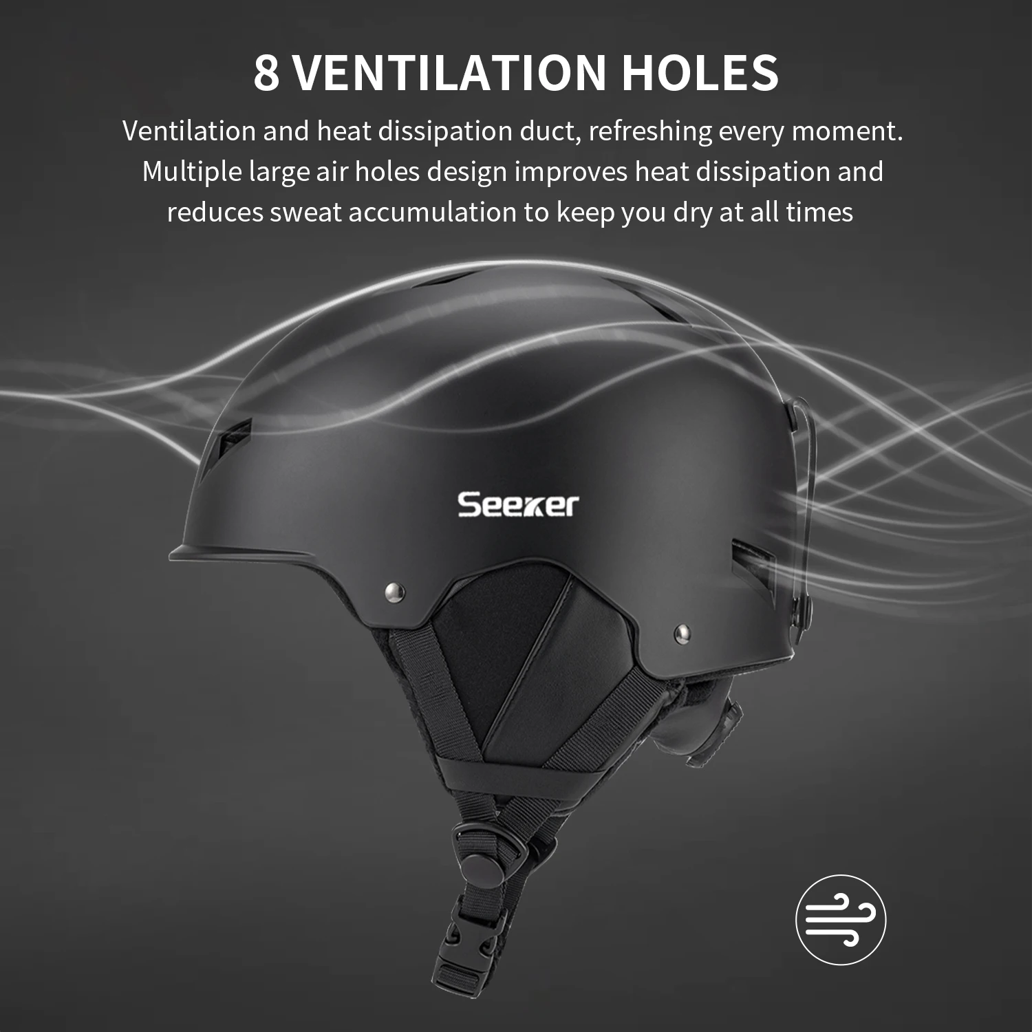 SEEKER Professional Windproof Ski & Snowboard Helmet 2