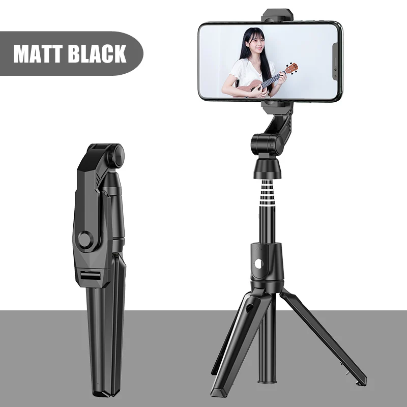 휴대용 경량 무선 휴대폰 거치대 리모컨 삼각대, 360 회전