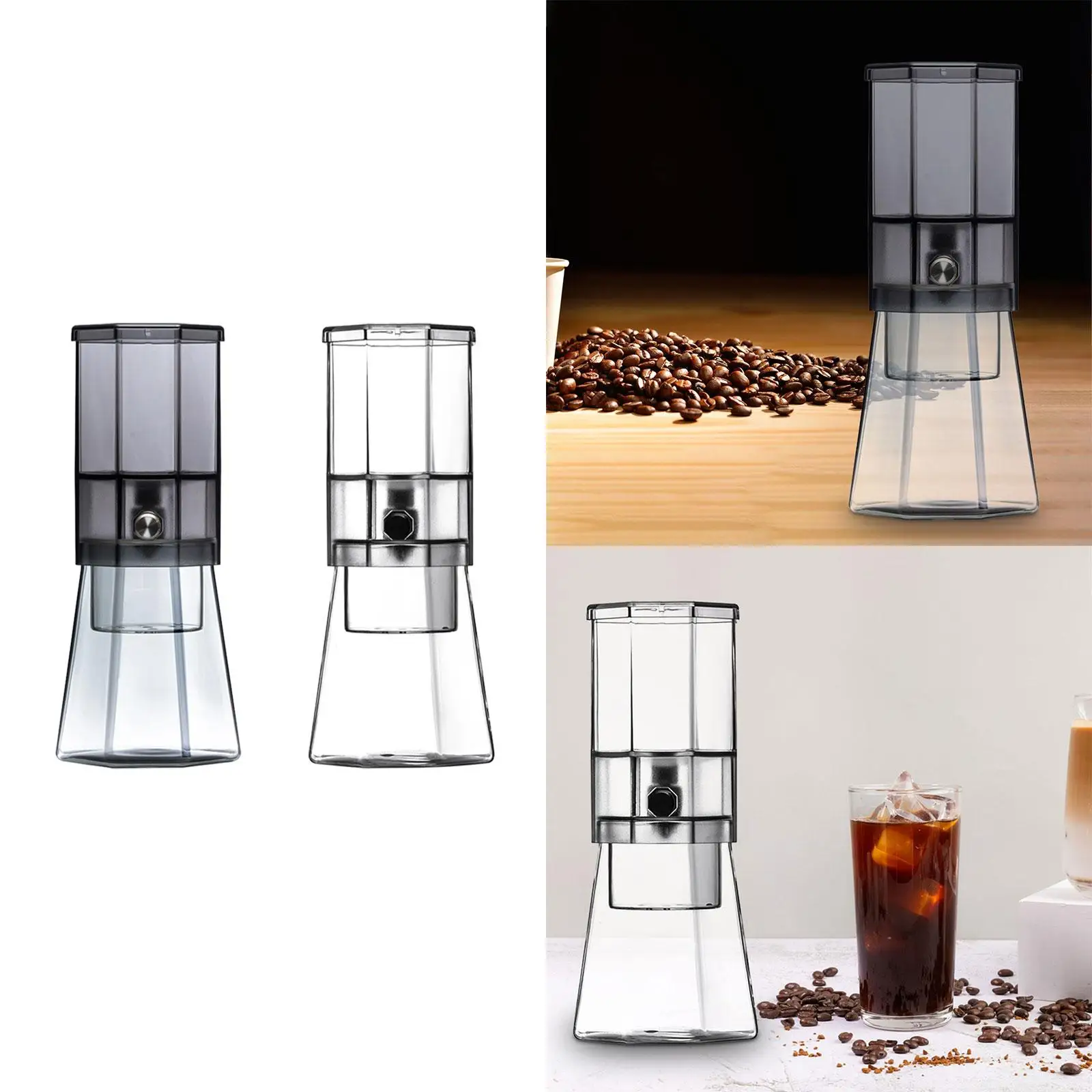 Cold Brew Coffee Maker Glass Coffee Pitcher Coffee Machine Iced Coffee Maker Drip Coffee Pot for Cafe Picnic Office Home Party 4