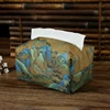 Paper Drawing Bag Tissue Box Chinese Retro Style Tissue Cover Fabric Art Drawing Box Living Room Paper Household Desktop 4