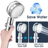 360°Swivel Shower Head Water Saving High Preassure Turbo Propeller Flow Showerhead with Fan Built-in Filter Bathroom Accessories 2