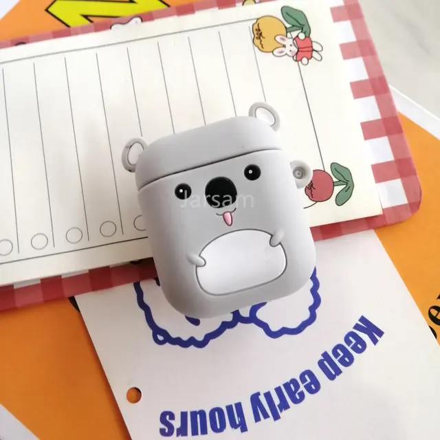 Cute Cartoon Silicone Cases For Airpods 1 2 Protective Wireless Earphone Charging Cover For Airpods case Koala