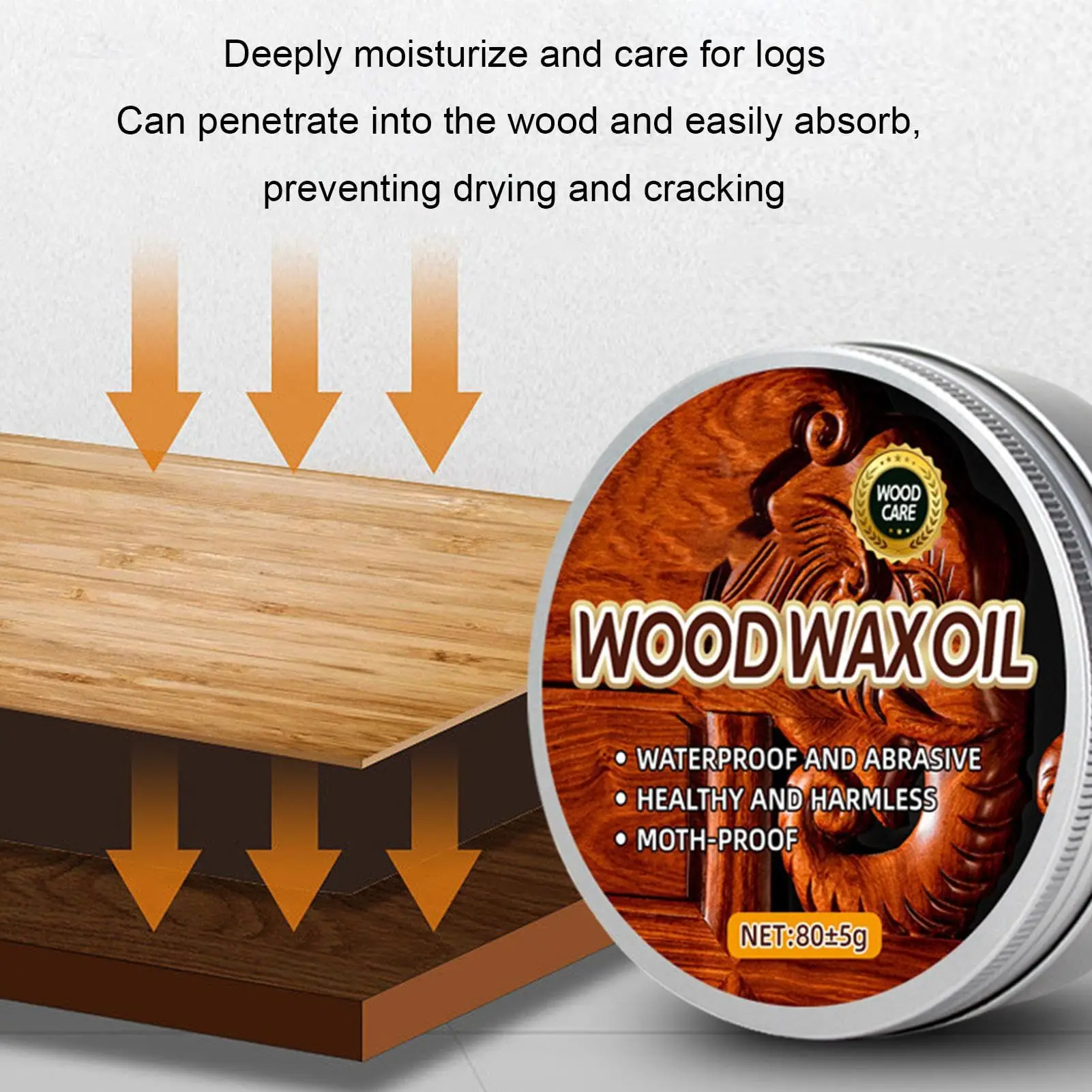 Environmentally Friendly Wood Wax Oil Original Mahogany Furniture Solid Brightening And Moisturizing Oil Wood Floor Renovation