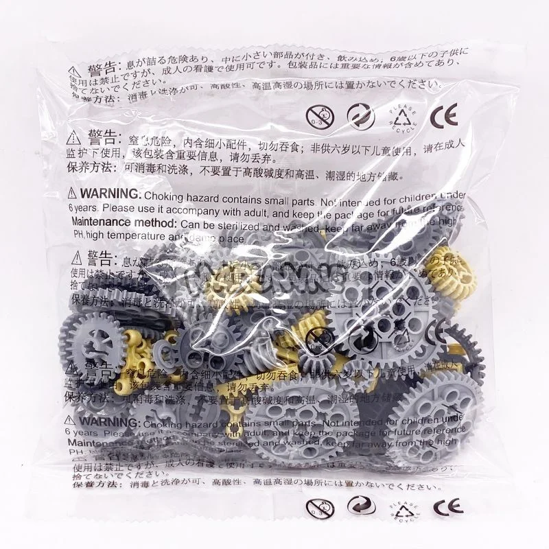 MARUMINE 120PCS MOC Technology Building Block Gear Rack Mechanical Bricks Parts Car Robat Accessories 32498 46372 32072 4716 6