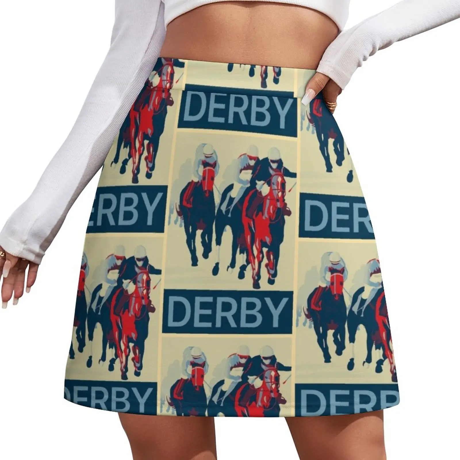 

Kentucky Derby Mini Skirt japanese style kawaii clothes fashion korean clothing