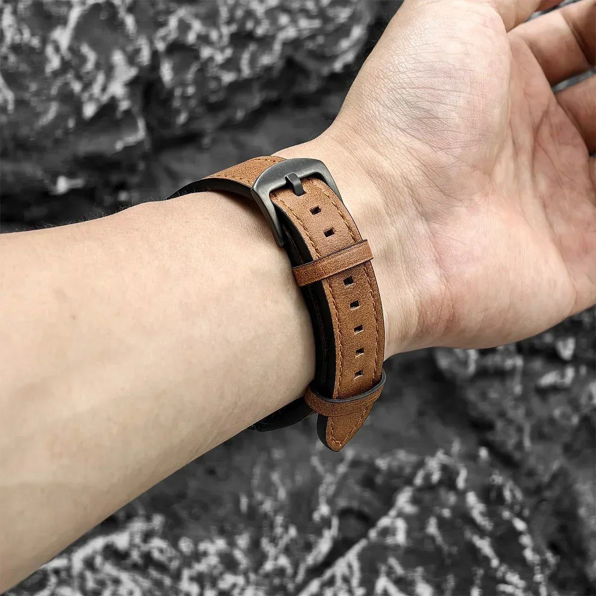 Premium Leather Strap - No Gaps Design Watchband Bracelet