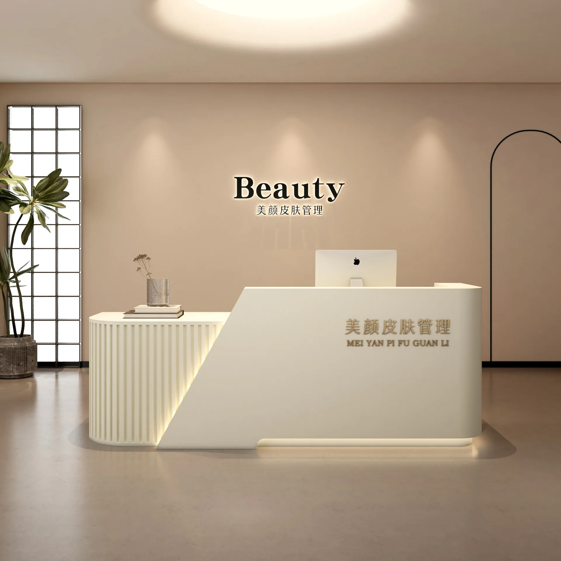 Beauty Salon Checkout Page Simple Modern Company Reception Desk Dance Studio Medical Barber Shop Clothing Shop Bar 160cm