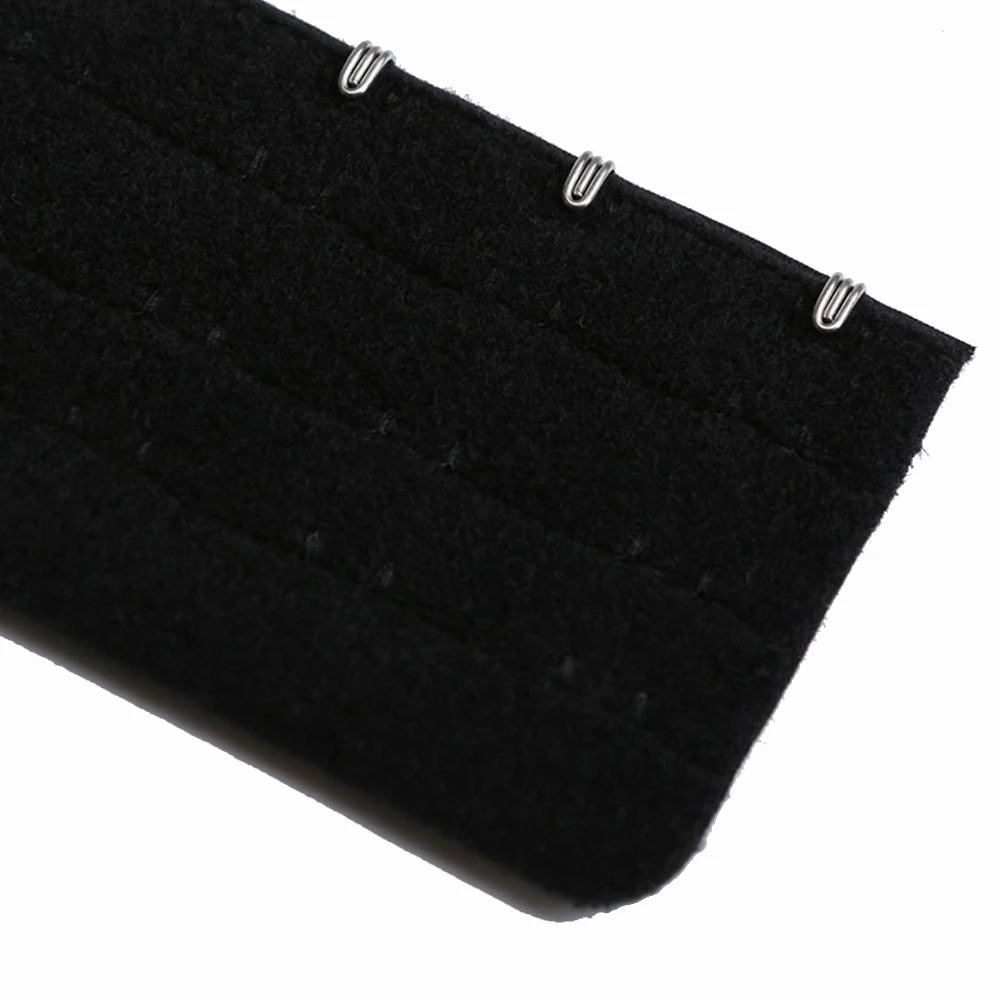 1m 브래지어 익스텐더 3 행 속옷 클립 셰이퍼 후크 & 테이프 백 버클 코르셋 허리 익스텐더 DIY 봉제 의류 액세서리