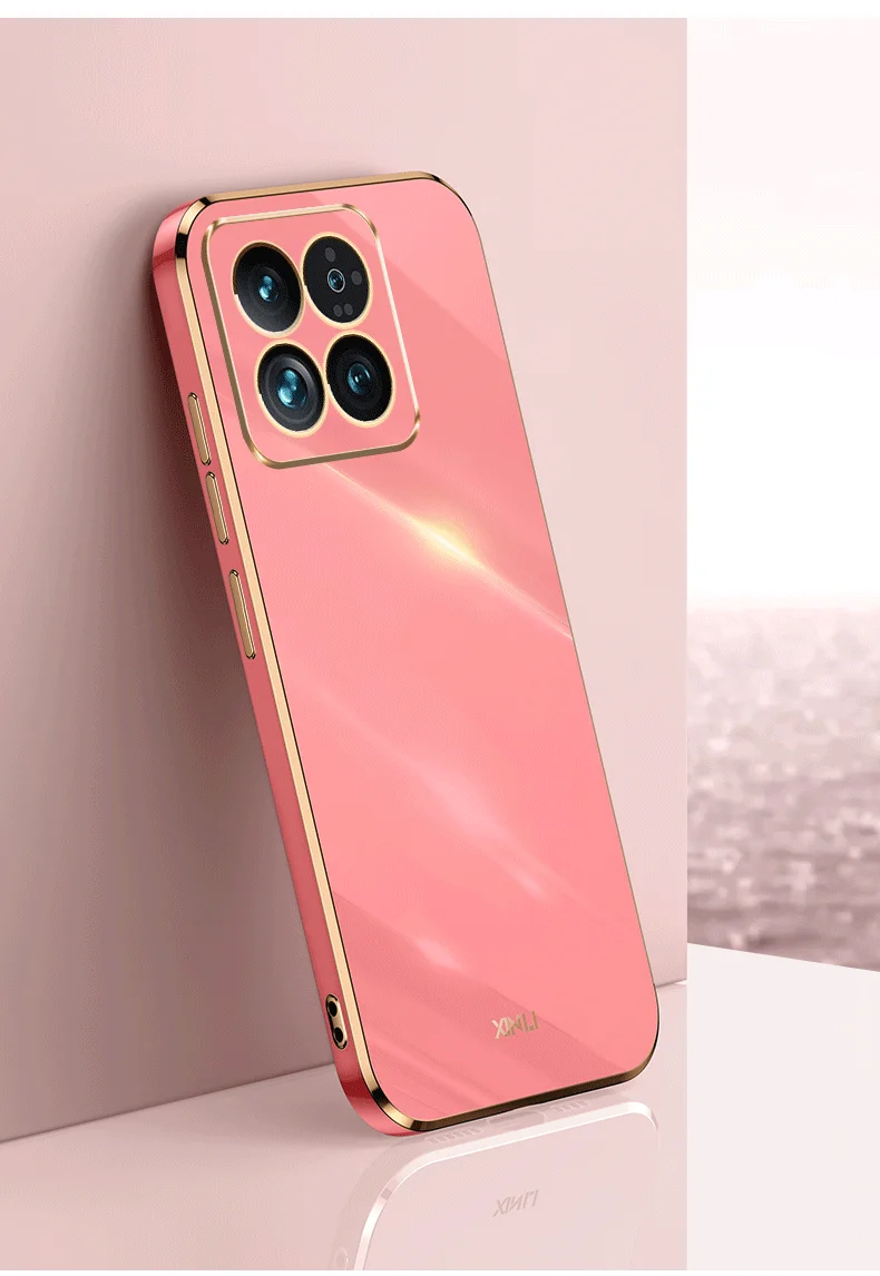 6D elektropläterat fodral för Xiaomi 14 Ultra Civi3 13T POCO C55 X5Pro Redmi Note 13 12 Pro Plus 12C 12r 12s skal_voghion.com