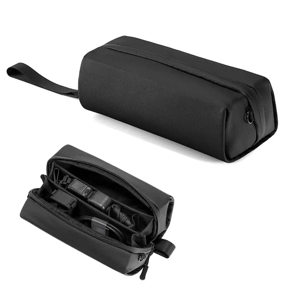 Portable Black Polyester Storage Bag for Sport Camera Accessories