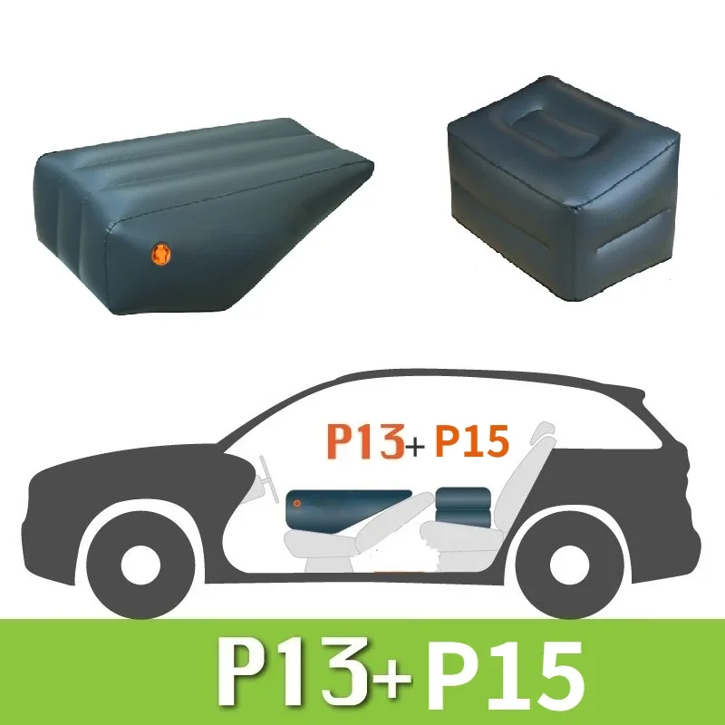 Car Inflatable Air Bed Accessories Front Seat Cushions Pad Inflatable Stool Car Reclining Booster Cushion Sleeping Mattress
