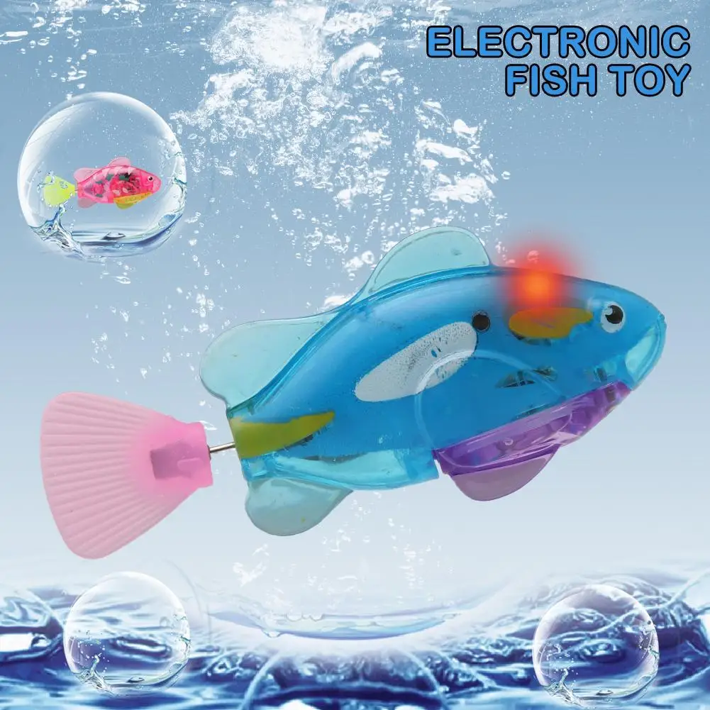 Swimming Electronic Fish Activated Battery Fish Powered Toy for Children Kid Bathing Toys Gift Multi-Colored