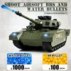 COOLBANK 1/18 2.4G RC Tank Russian Armata T-14 Remote Control Main Battle Tank Model WWII Tank RC Military Vehicle Model For Boy 3