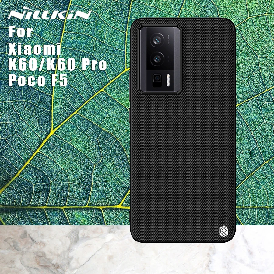 

Чехол Nillkin для Xiaomi Redmi K60 Pro, текстурированный защитный чехол, нейлоновое волокно, ТПУ, 360 полные чехлы