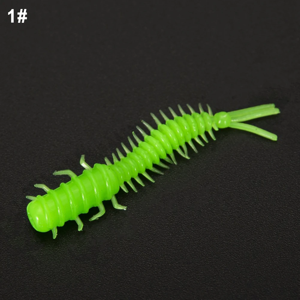 

New Practical Quality Durable Lure Bait Fishing Worm 20pcs Accessories Colorful PVC Part Shads Soft Spiral Slug