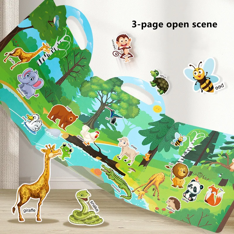 Reusable Cartoon Sticker Book 2