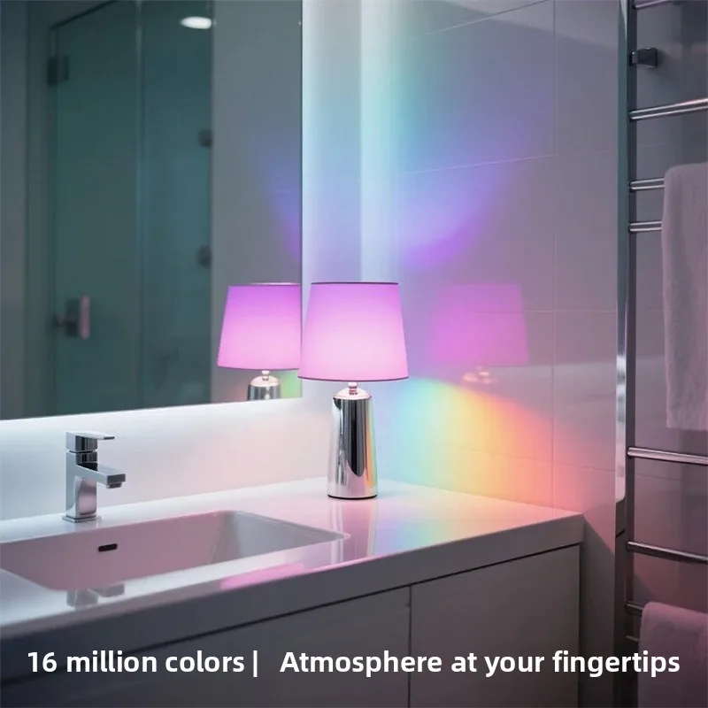 RGBW LED Bulb 16 Colors Multicolor E27 Base 220V Household Lighting Dimmable 24 Key Remote Control Atmosphere Neon