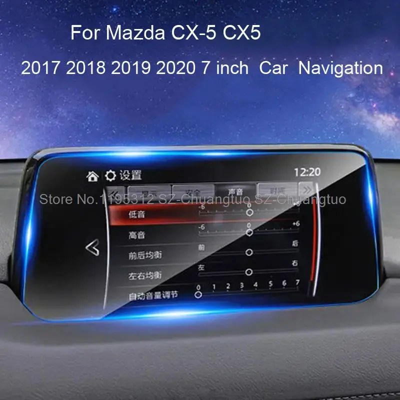 

Защитная пленка для экрана из закаленного стекла для Mazda CX-5 CX5 2017 2018 2019 2020 7 дюймов автомобильная пленка для GPS-навигации и ЖК-дисплея с защитой от царапин