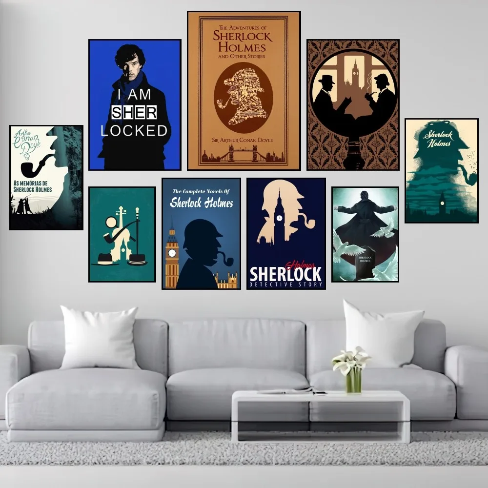 Personaggi Nuovi S-Sherlock H-Holmes Poster Stampe Pittura Murale Camera Da Letto Soggiorno Decorazione Ufficio Piccolo