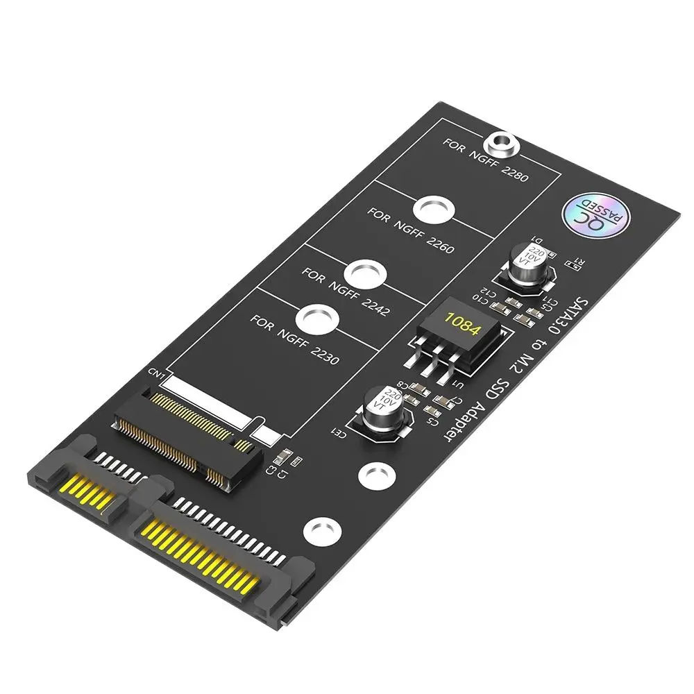 

M.2 NGFF to SATA Adapter Card B Key/B & M Key SSD Converter NGFF M2 to 2.5 Inch SATA III Drivers for NGFF M.2 2280 2260 2242 223