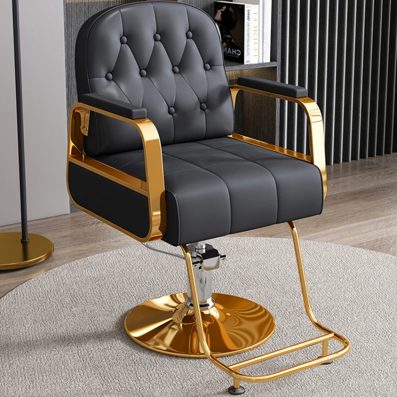 Recliner Beauty Barber Chair Salon Modern Sswivel Hampoo Barber Chairs Hairdresser Luxury Silla Barberia Salon Furniture SR50SF