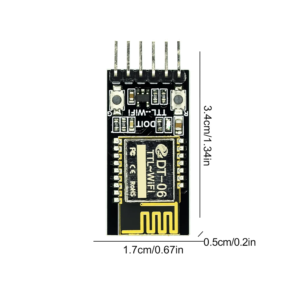 DT-06 무선 직렬 TTL-WiFi 전송 모듈 블루투스 호환 포트 TTL-WiFi 전송 모듈 ESP-M2