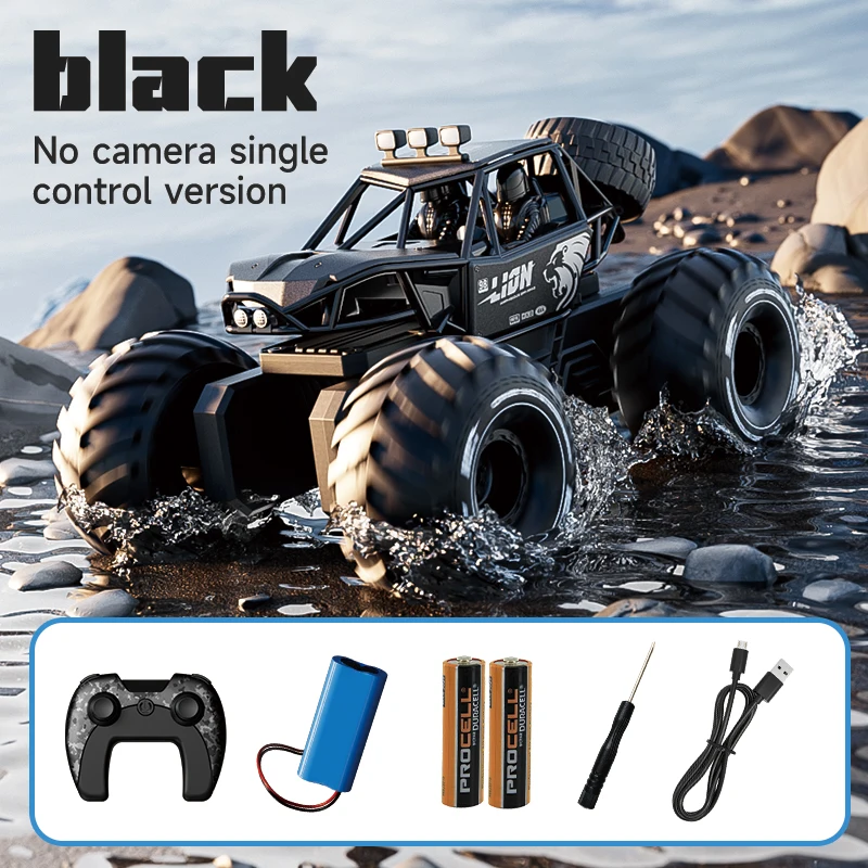 Gesture Control RC Car Boat 2 in 1 Amphibious Car 4WD Waterproof All Terrain Toy for Adults Kids Off Road Rock Crawl