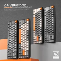 K68 60%  Wireless Mechanical Keyboard ,Bluetooth Dual Mode,Hot-Swappable Mini 68-Key Red Switch for PC iPhone iPad,K68 Keyboard - Image 4