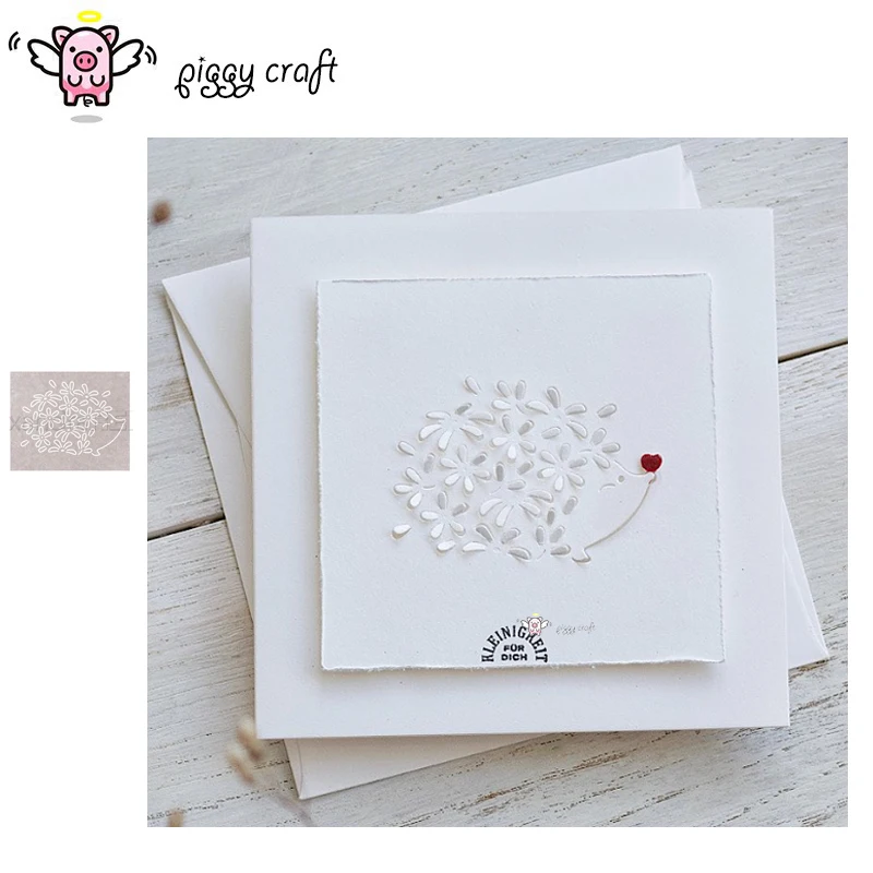 Piggy Craft Metal Cutting Dies Cut Die Mold Flower Hedgehog Scrapbook Paper Craft Knife Mold Blade Punch Stencil Dies