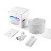 Volcano Aroma Diffuser Ultrasonic Air Humidifier Timer Auto Shut-Off Remote Control Flame Diffusers for Home Bedroom White 6