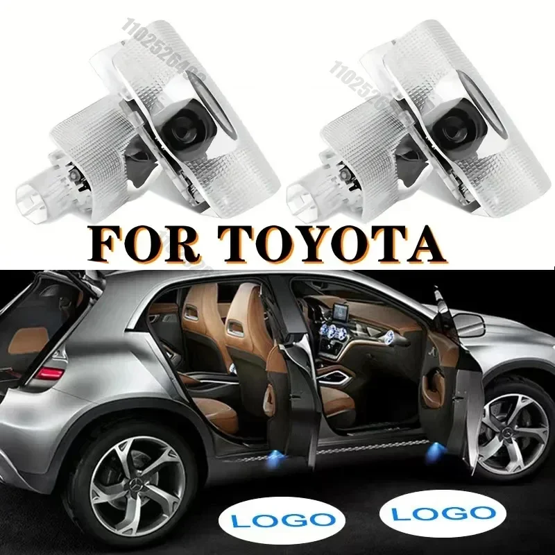thumbnail image 1 of Proyector de logotipo de luz LED HD para puerta de coche para Toyota, Crown, Verso, Avensis, Corolla, Sienna, accesorios para automóviles y herramientas, 1 of 4