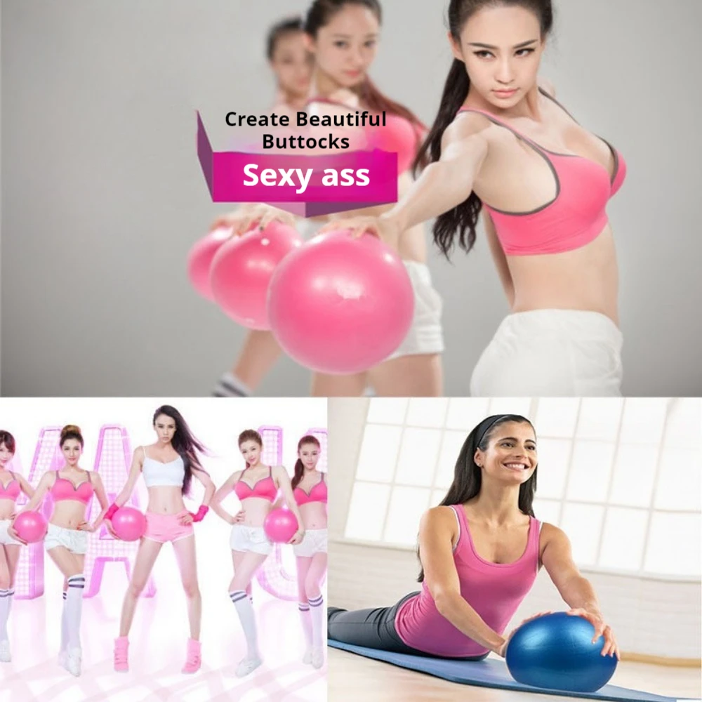 Anti-Burst Yoga & Pilates Exercise Ball-Explosion-Proof PVC Core Balance Training Fitness Gear for Home Gym & Indoor Workouts