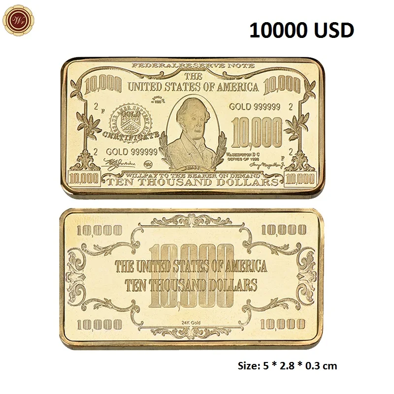 Luxurious Gold/Silver Plated US Dollar Design Souvenir Coin Set - Elegant Collectible and Business Gift