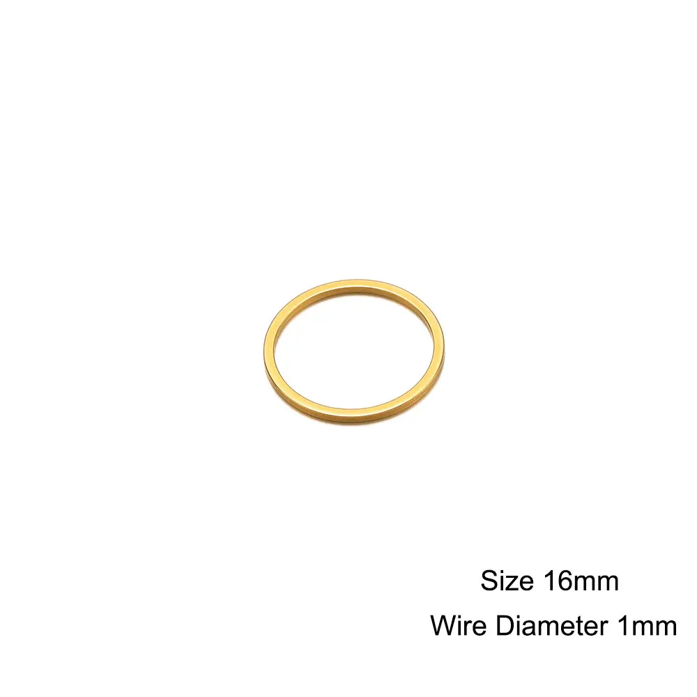 20 Stück flache Lünetten aus Edelstahl, hohle Anhänger, Kreise, Charm-Ohrringe, Ringe, Drahtreifen, Anhänger für DIY-Halsketten-Schmuckherstellung – Detail 10