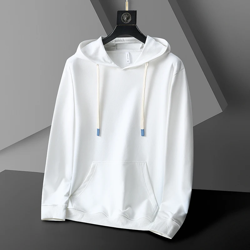 

Однотонные хлопковые толстовки, Мужской пуловер, топы, одежда 2023, весна-осень, уличная спортивная одежда, свободные свитшоты