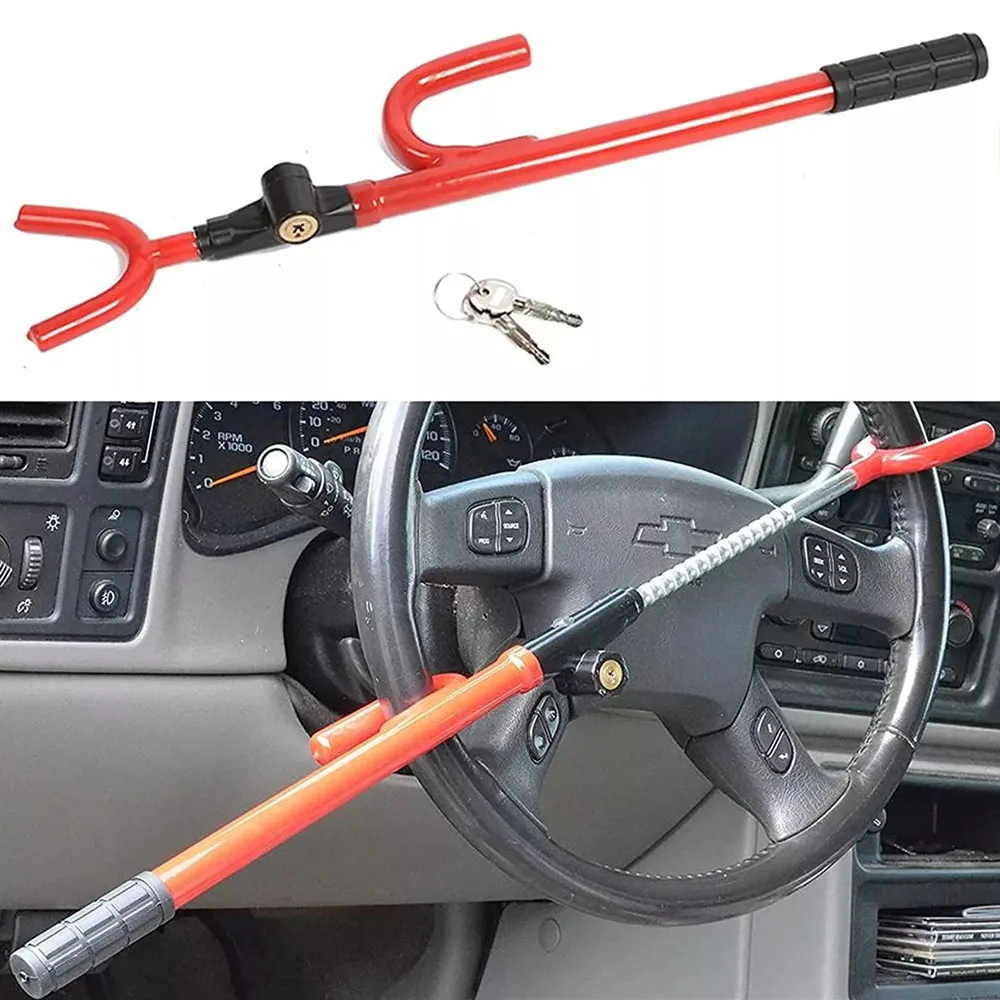 Universal Anti Theft Steering Wheel Lock for Vehicles
