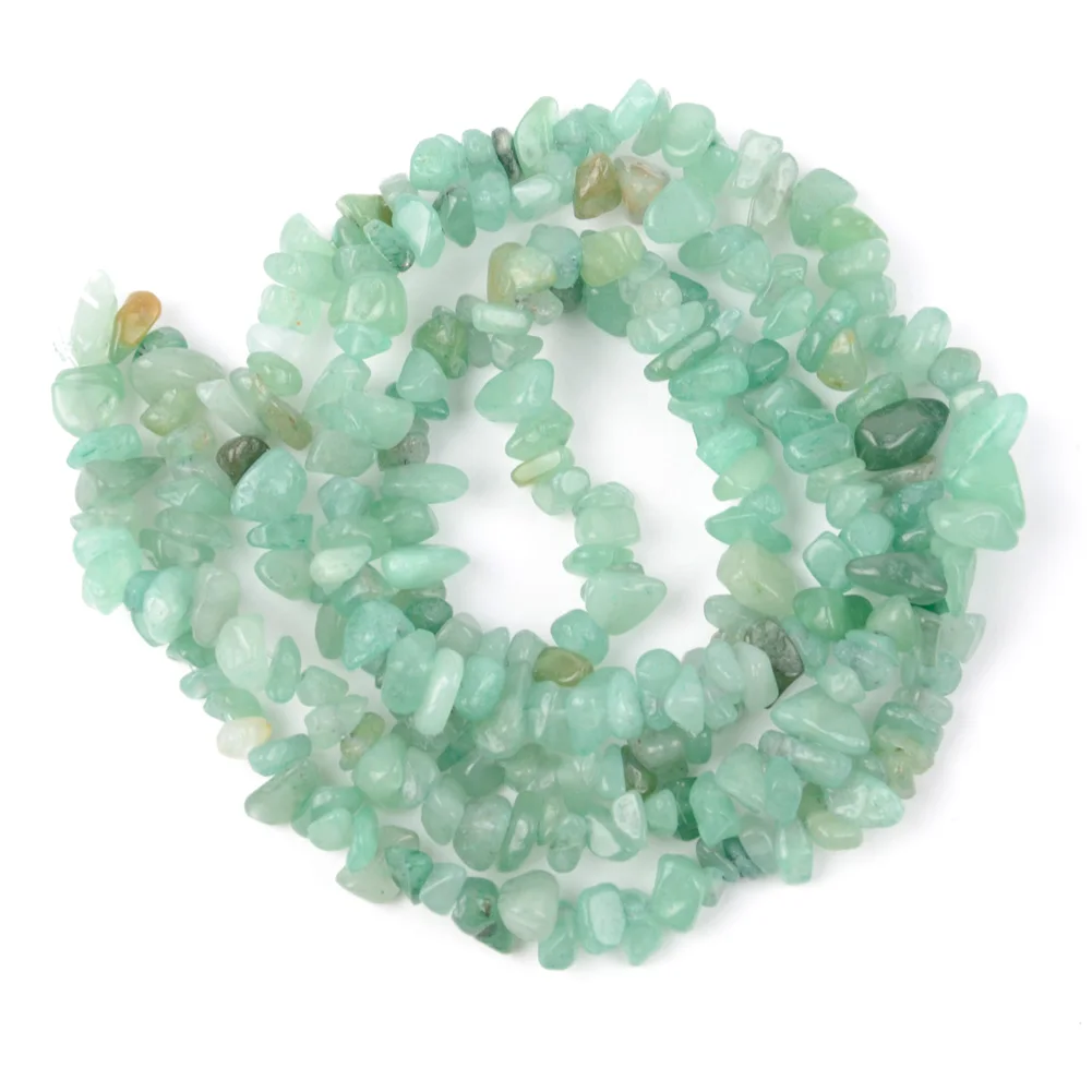 Natural Stone Irregular Gravel Beads for Jewelry Making - Freeform Beads for DIY Necklaces & Bracelets, 15'' Strand