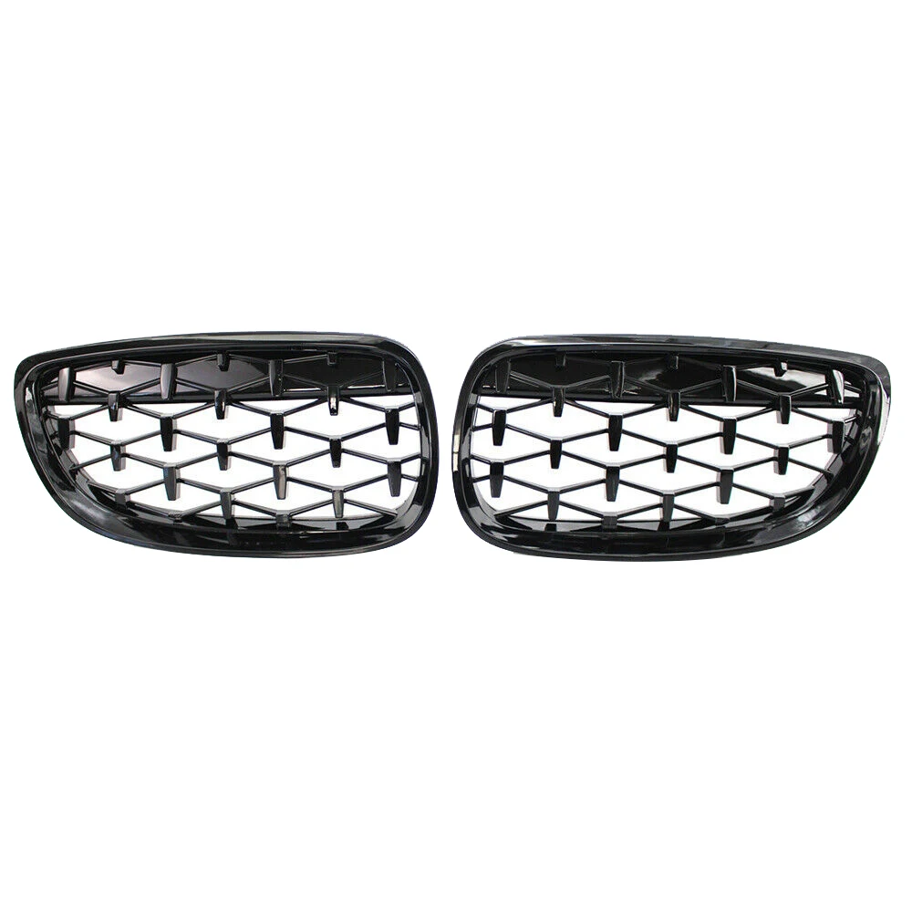 

Front Kidney Grill, Front Hood Diamond Grille Meteor Grill For-BMW 3 Series Coupe E92 E93 M3