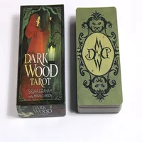 Dark Wood Tarot Cards A 78 Oracle Deck English Visions Divination Edition Borad Playing Games 2