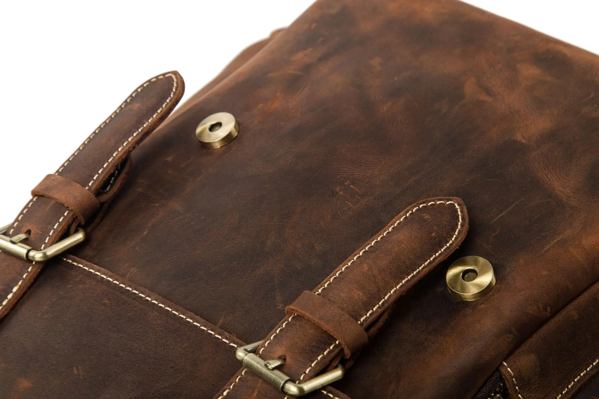 Leather Backpack For College