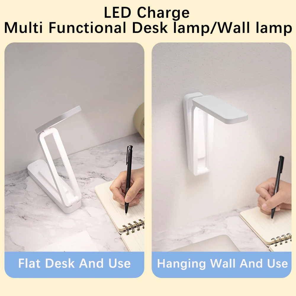 Rechargeable Table Lamp Dimmable Night Light Folding LED Touch Home Dormitory Bedroom Desk Lighting Remote Control wall Led Lamp