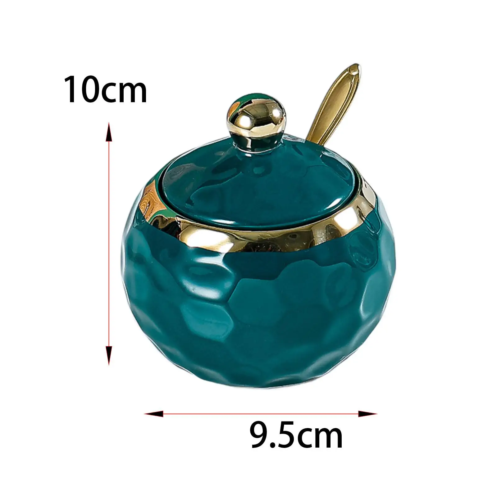 Porcelain Sugar Bowl ceramic condiment pot Ceramic Condiment Pot for Restaurant Countertop Kitchen