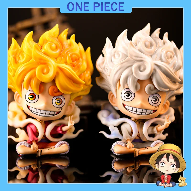 

One Piece Anime Q Ver. Luffy Figure Nika Luffy Gear 5 Multiform Action Figure PVC Figurine Collectible Model Doll Toys