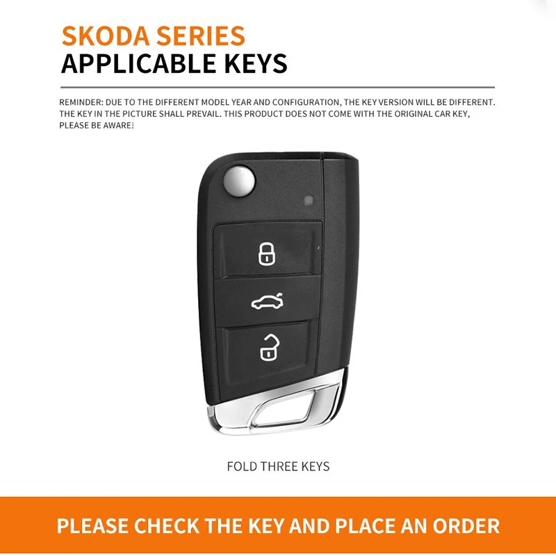 Zinc alloy key case for Skoda Scala 3 key car case key case cover key case