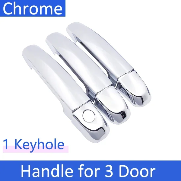 غطاء لباب السيارة من الكروم ، ملصقات واقية ، مناسب...