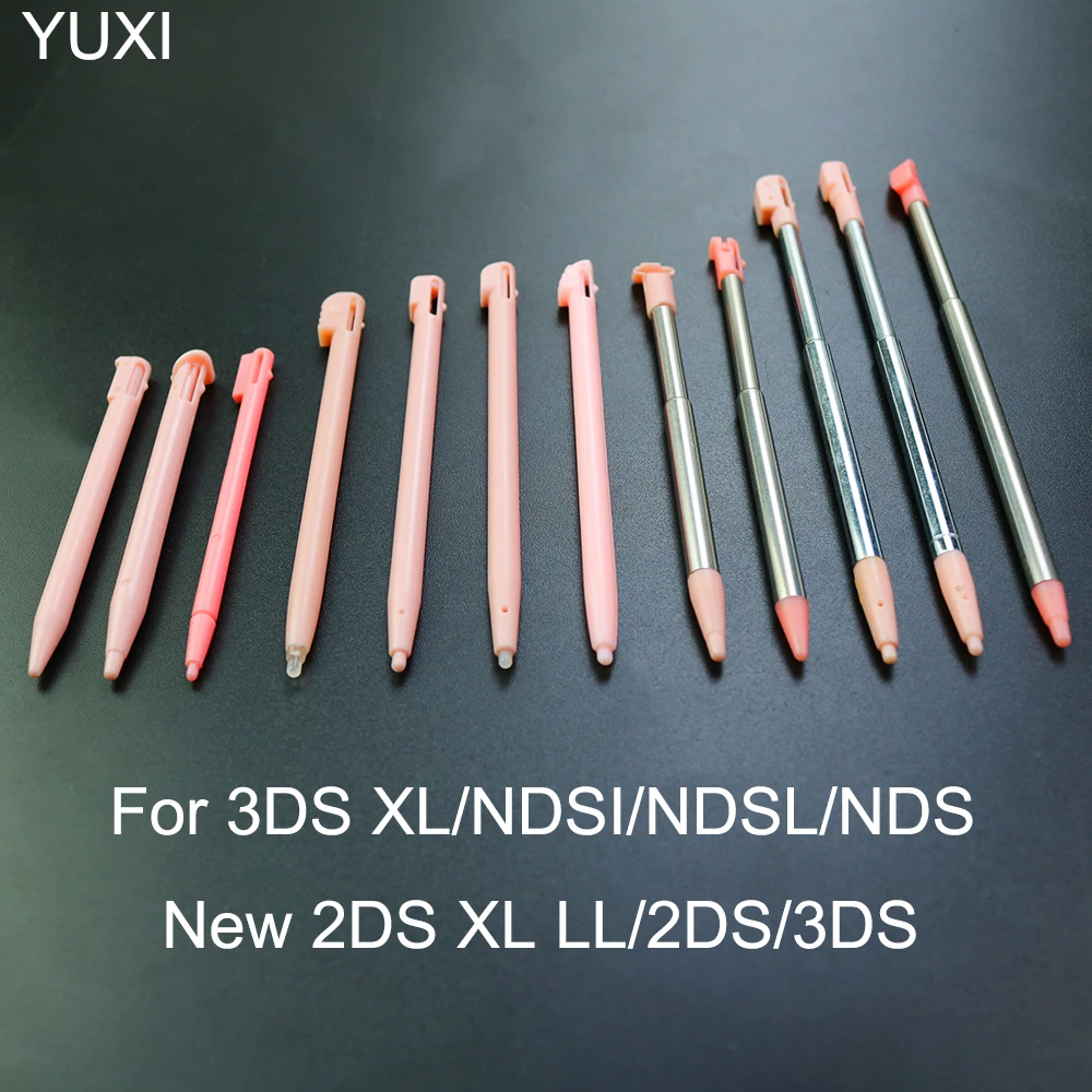 YUXI 1 sztuk plastikowy rysik dotykowy metalowy teleskopowy długopis Stylus dla Nintendo 3DS XLNDSI NDSL NDS nowy 2DS XL LL 2DS 3DS