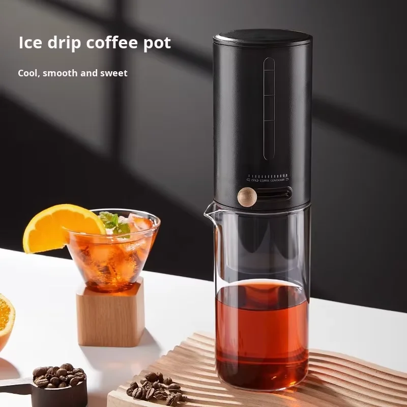 Cafetière à froid en verre avec filtre amovible pour la préparation du café et du thé 1