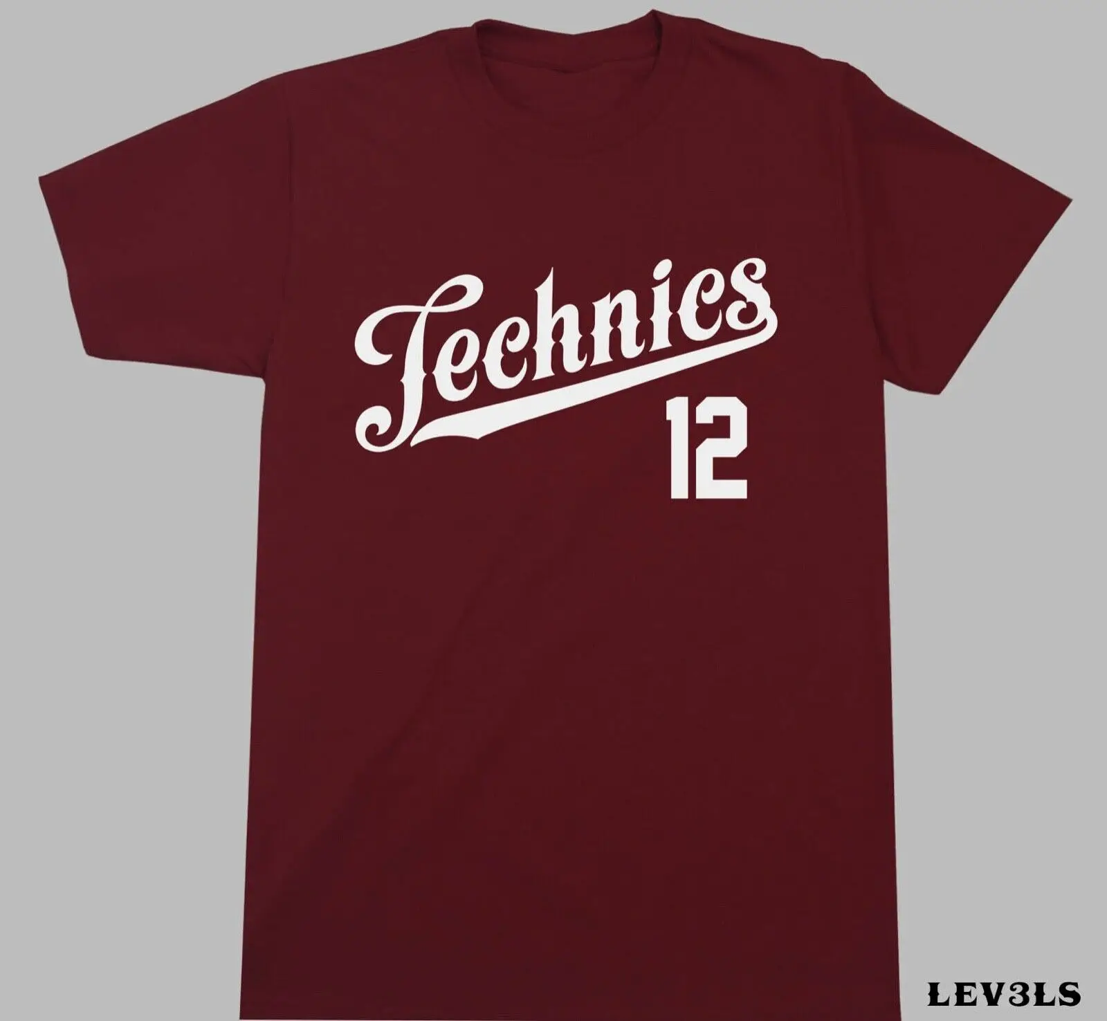 Technics Script Logo T Shirt Dj 1200 Giradischi Dischi Musicali Maniche Lunghe O Corte
