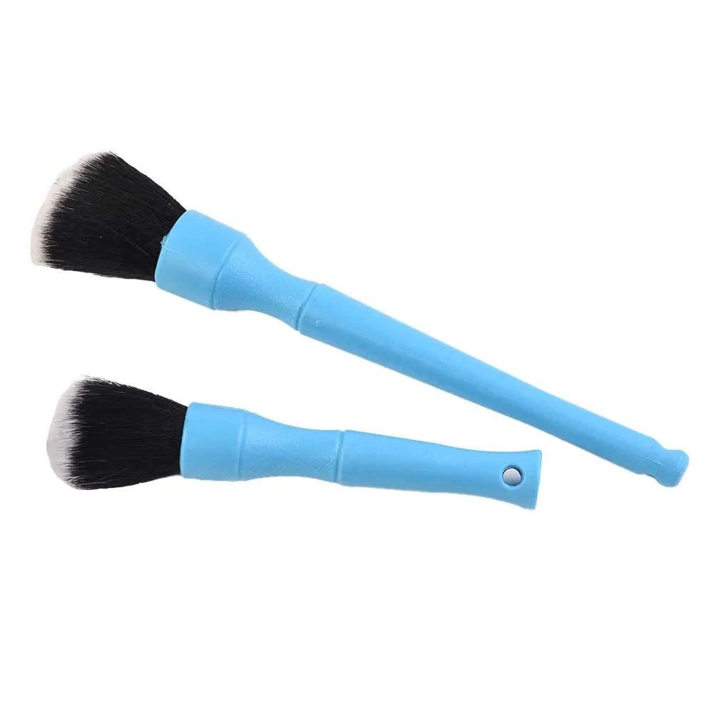 

Car Cleaning Brush Blue Detail Dust Cleaner Factory Set Interior & Exterior Mizes Fatigue Non-Slip High Quality