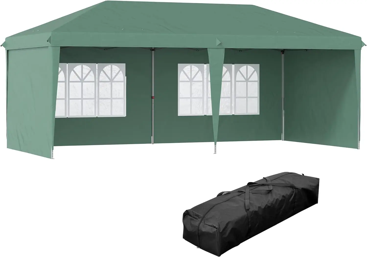 

Pop Up Canopy Tent with 4 Sidewalls Heavy Duty Tents for Parties Outdoor Instant Gazebo with Carry Bag for Outdoor